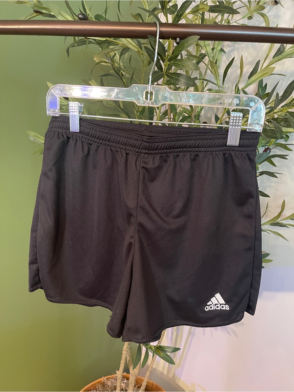 adidas Black Women's Athletic Shorts with Logo